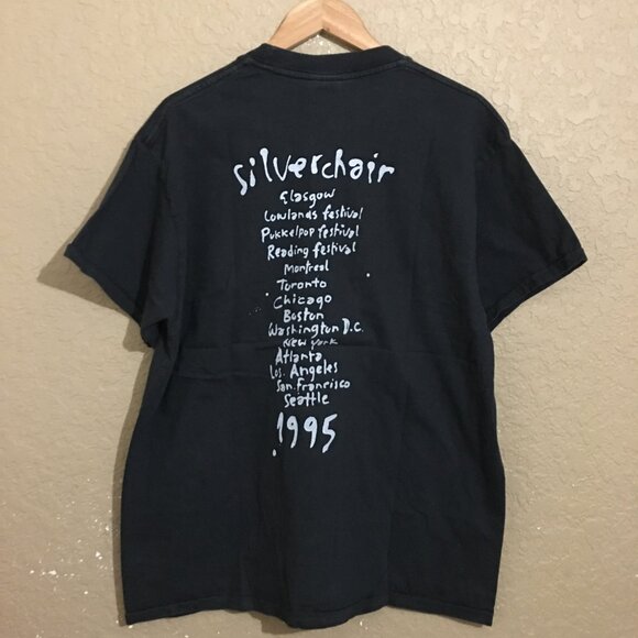 Silverchair Frogstomp Tour T-Shirt XL Faded Black Pig man Brockum Modern - Picture 4 of 6